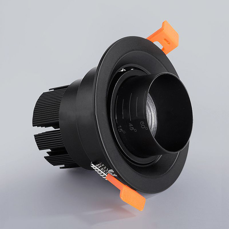 LXF LED COB Spotlight Recessed Downlight Zoom Beam Angle Adjustable Lamp Model: LXF-RDLT3