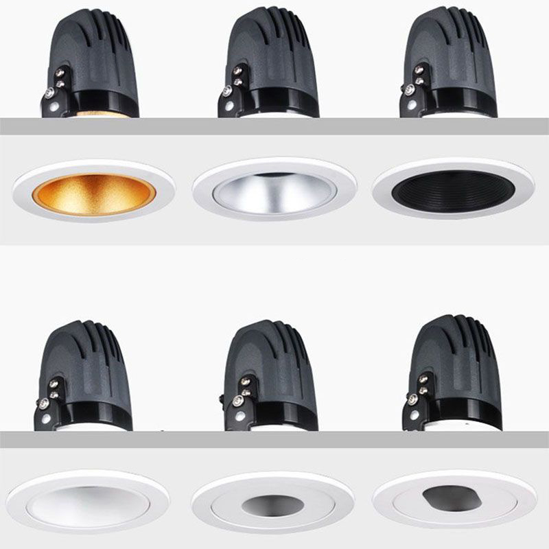 LXF Meeting Room Anti-Glare COB LED Recessed Downlight Beam Angle Adjustable Tiltable Downlight Model: LXF-RDL24