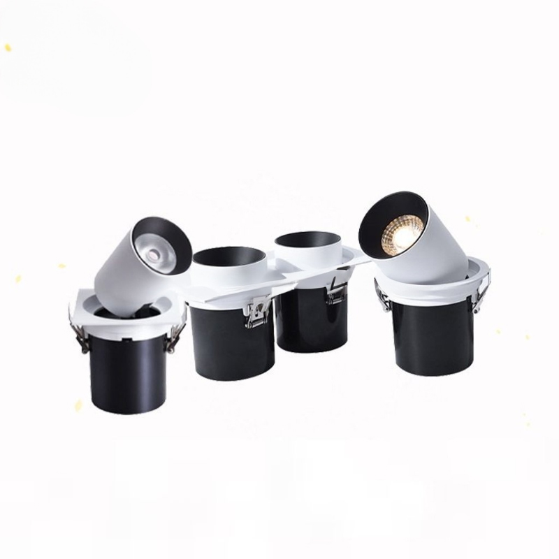 LXF Recessed Stretch Spotlight Round  COB Concealed Retractable Spotlight Model: LXF-RDL7B