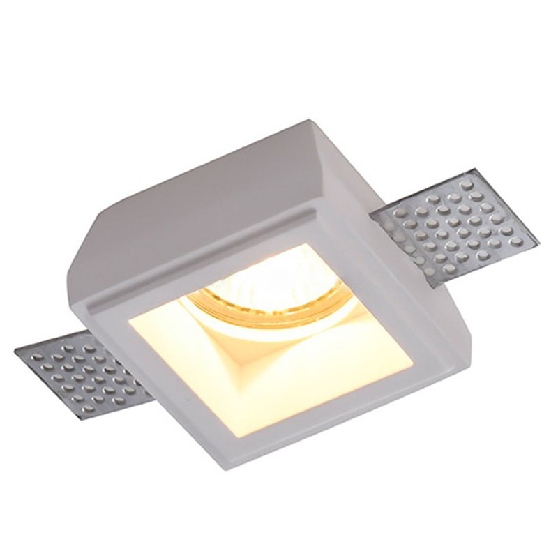 LXF Recessed gypsum ceiling light, gesso spot light , Pure white trimless down light Model: LXF-GQD10