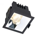 LXF Asymmetrical LED Down Light anti-glare polarized  spotlight square recessed LED spotlight Model: LXF-RDLSE3