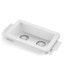 LXF Gypsum double head borderless embedded LED ceiling downlight COB wall washer spotlight Model: LXF-GQD12